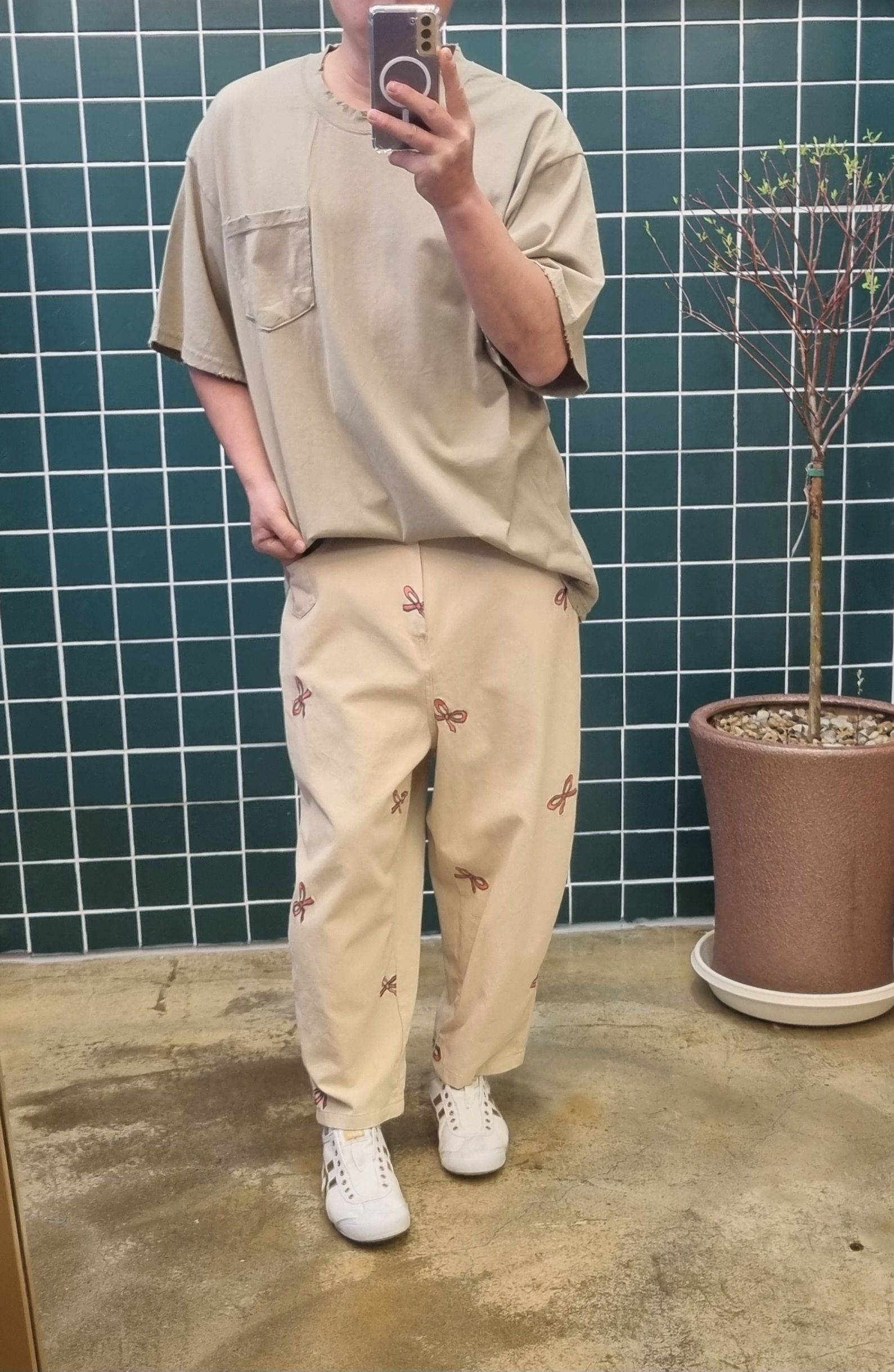 (무배)사계절 빈티지 반팔 이너 티셔츠 - 상세 이미지 4