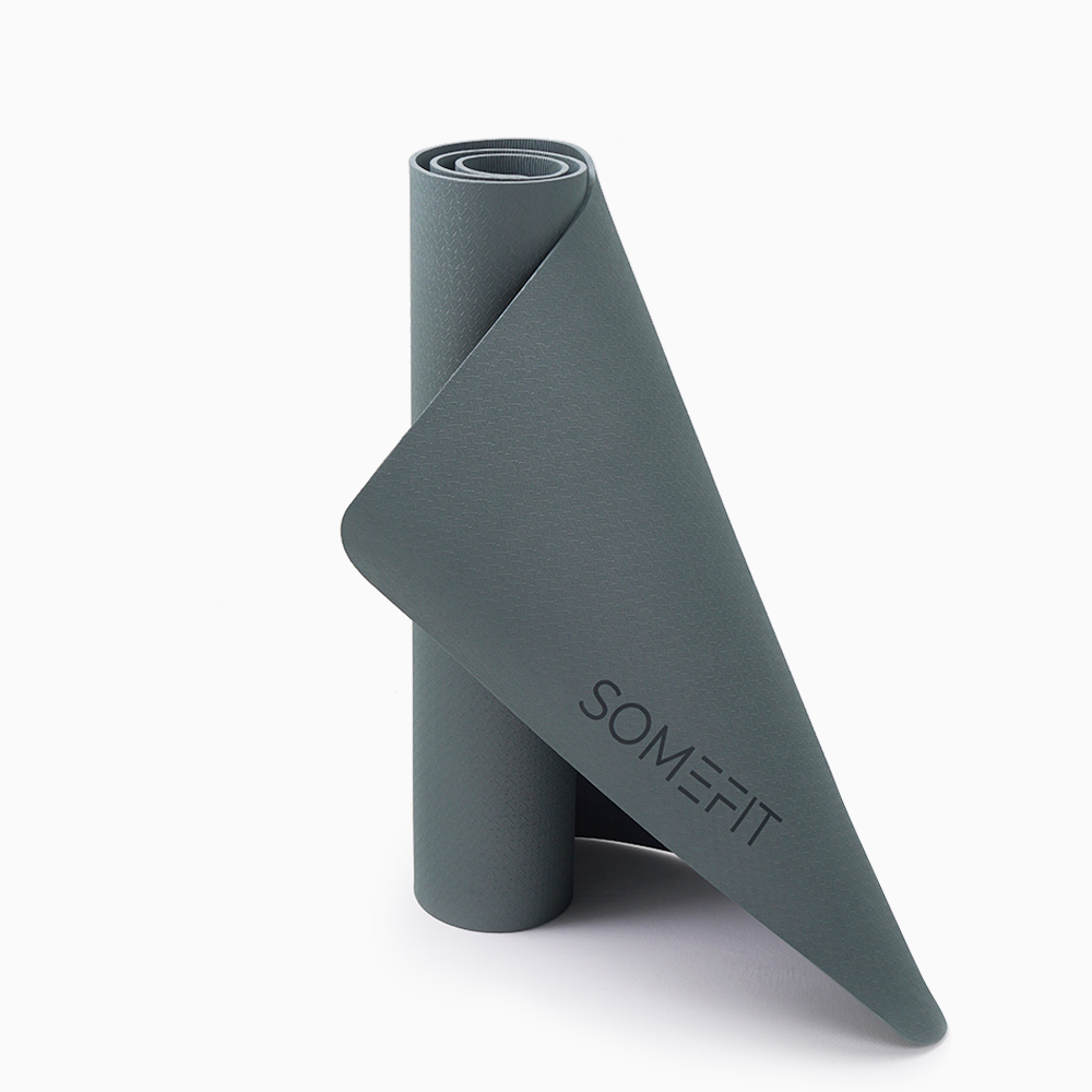 썸피트 TPE 요가매트 와이드 명상 매트 넓은 얇은 6mm