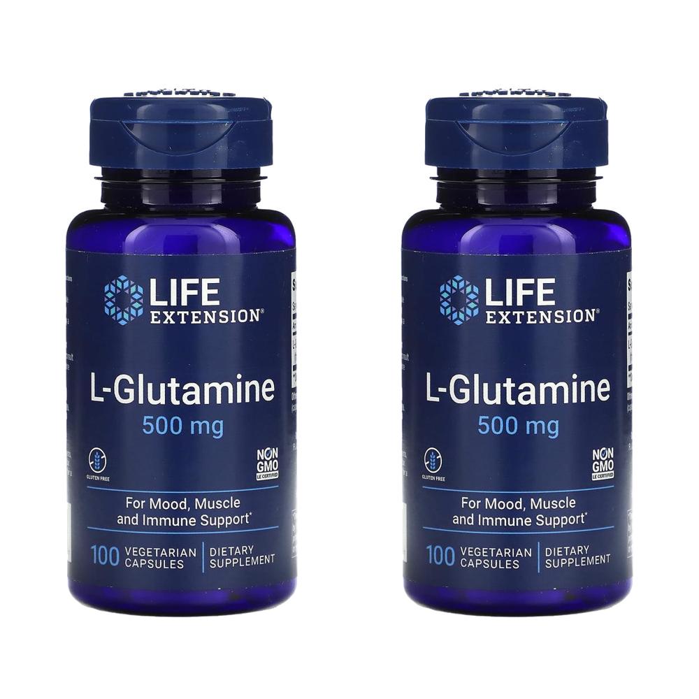 라이프익스텐션 L 글루타민 500mg 엘글루타민 100정 (2개) - 상품 이미지