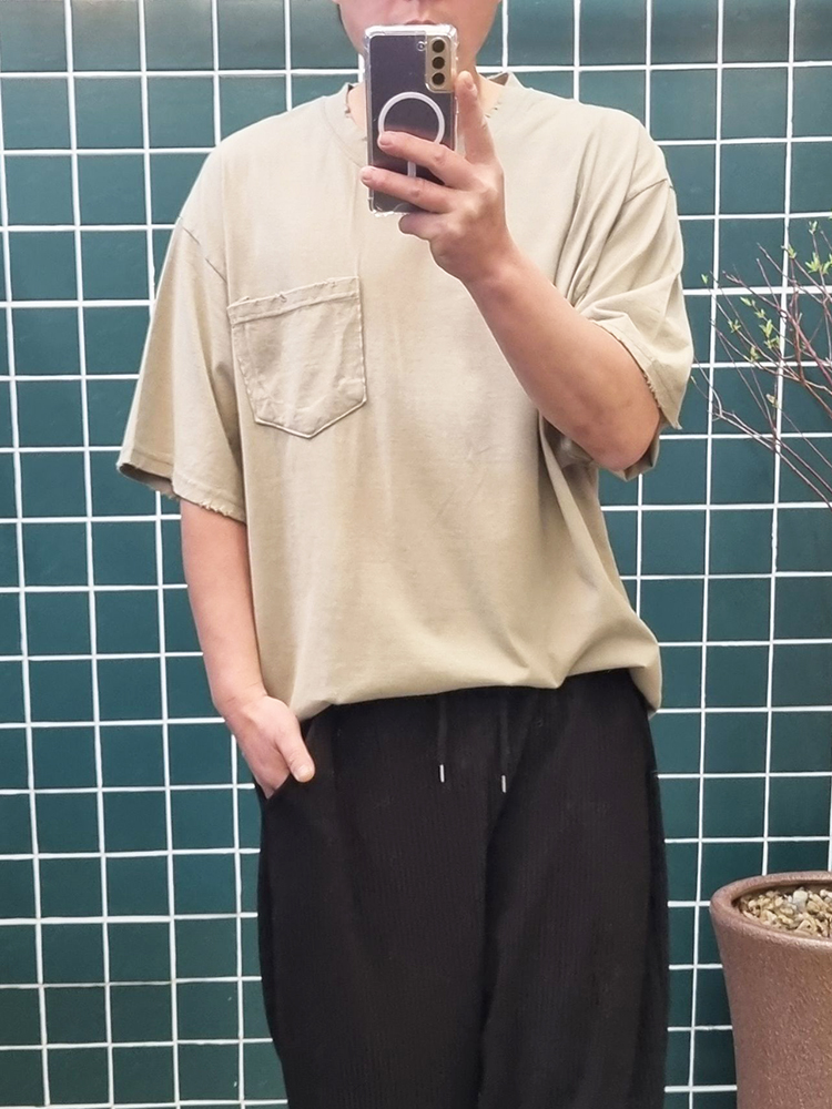 (무배)사계절 빈티지 반팔 이너 티셔츠 - 상품 이미지