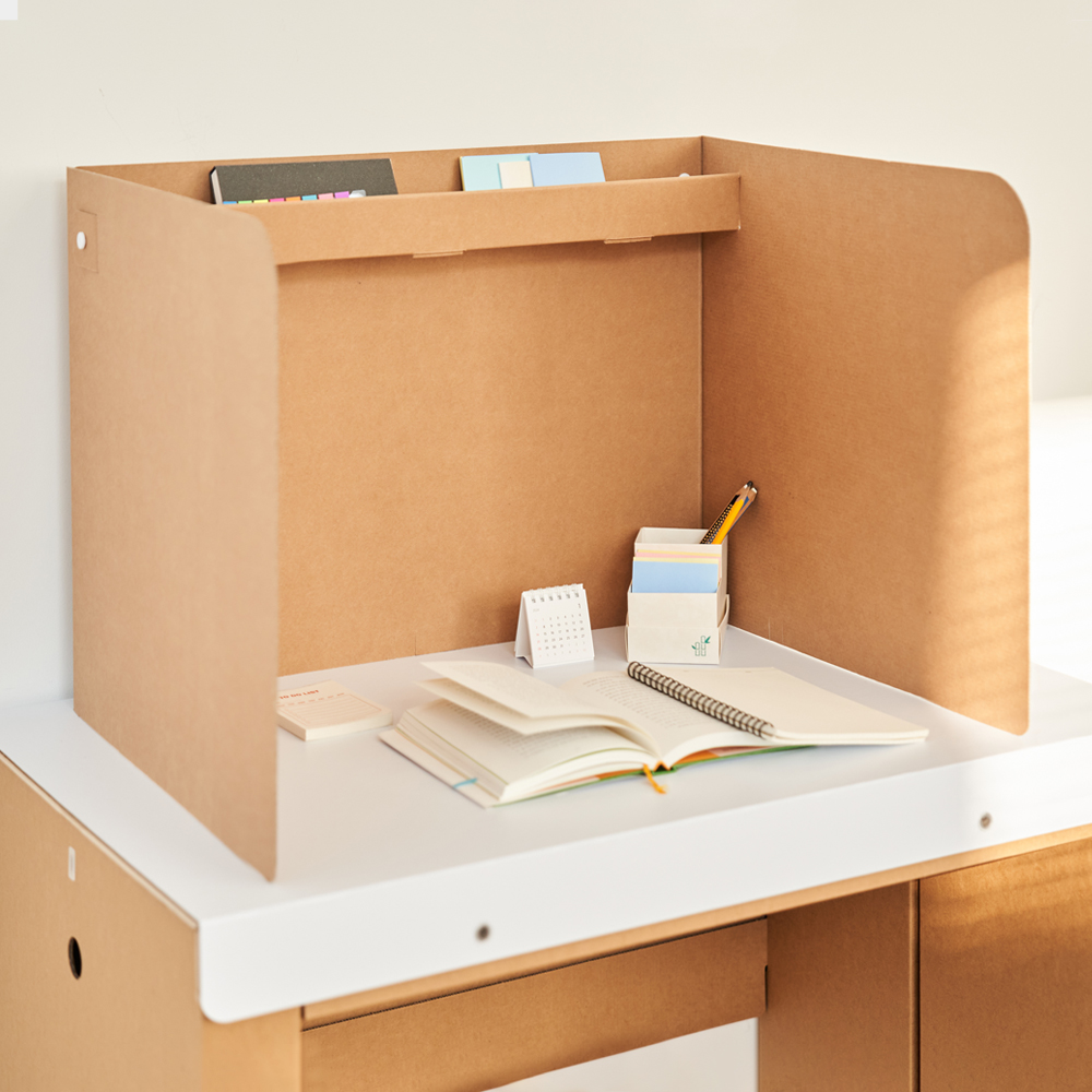 칸막이 기본형 독서실 사무실 책상 가림막 종이 칸막이 휴대용 파티션