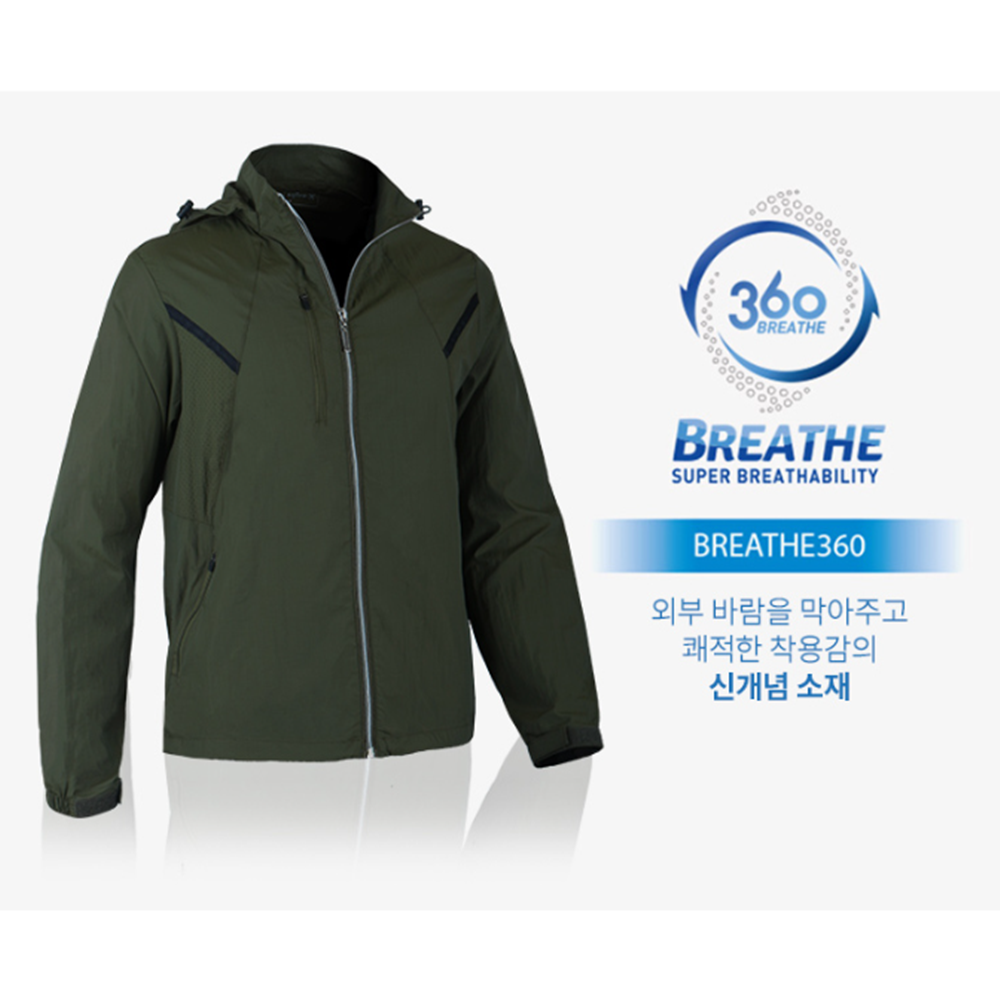 작업용바람막이 남자 봄 가을 간절기 외투 러닝 초경량 점퍼 - 상세 이미지 3