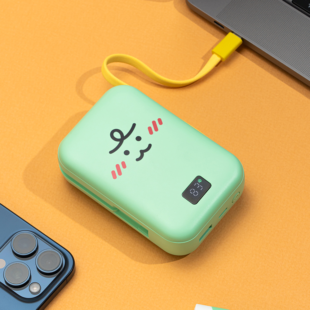 카카오프렌즈/니니즈 케이블형 맥세이프 고속충전 보조배터리 20000mAh, 죠르디 - 상세 이미지 3