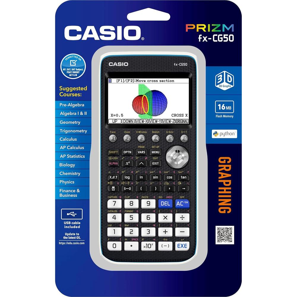 카시오 PRIZM FX CG50 프리즘 컬러 그래픽 공학용 계산기 감정평가사 시험 함수 공학 - 상세 이미지 4