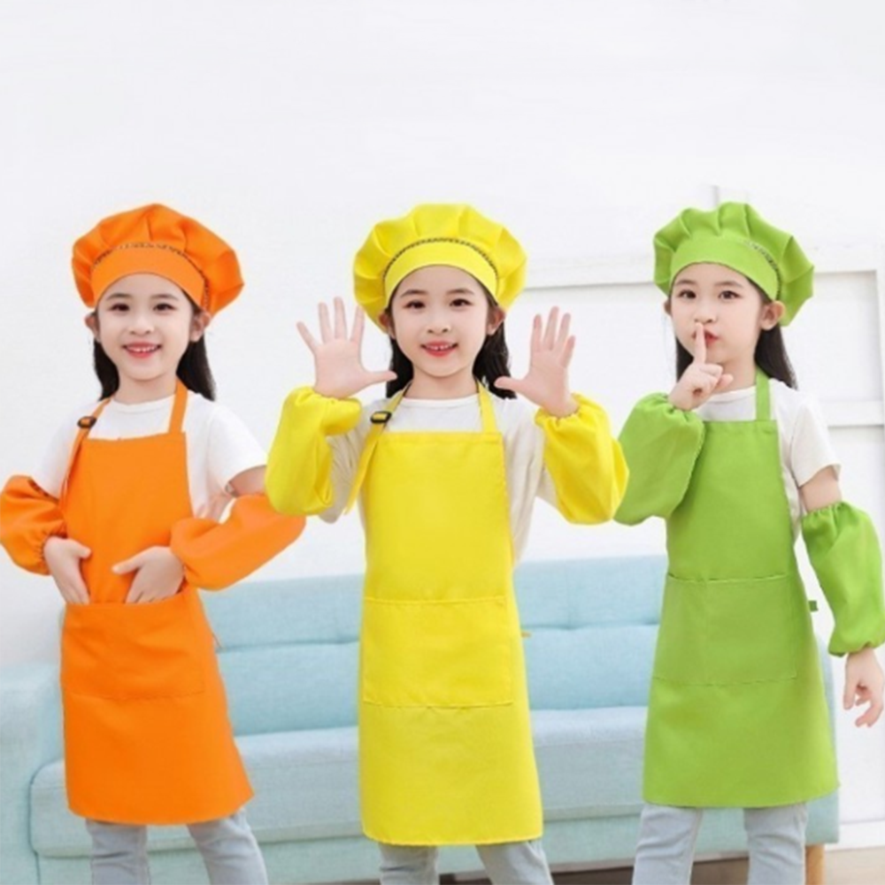 10컬러 앞치마 아동 유아 미술 여아 요리 아기 어린이 초등 유치원 어린이집 학생 키즈 - 상품 이미지
