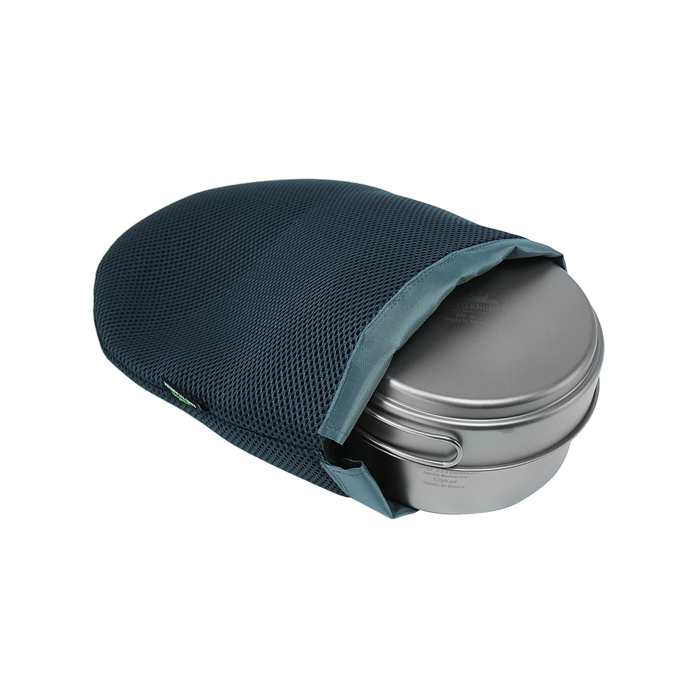 AMG 티타늄 코펠 1250ml 캠핑 반합 쿠커 백패킹 +WB비너