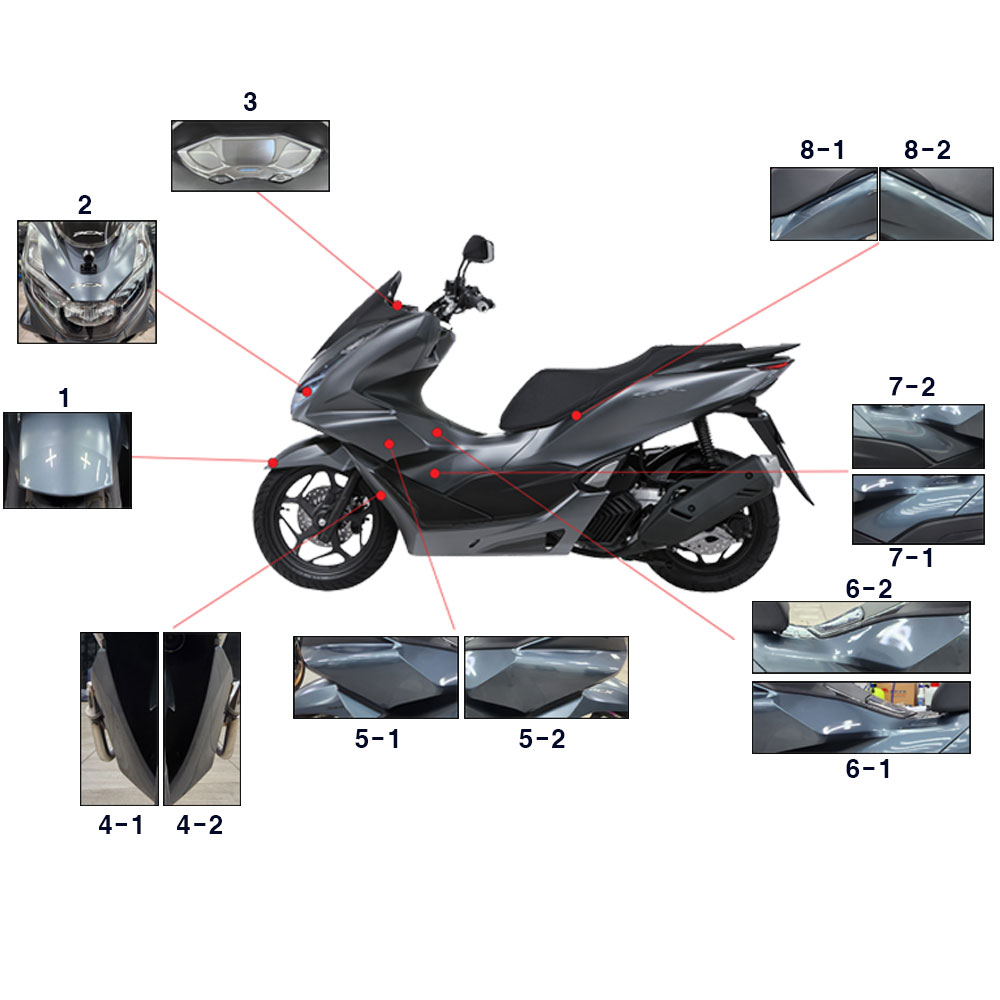 혼다 PCX125 파츠 PPF 보호필름 21년~24년