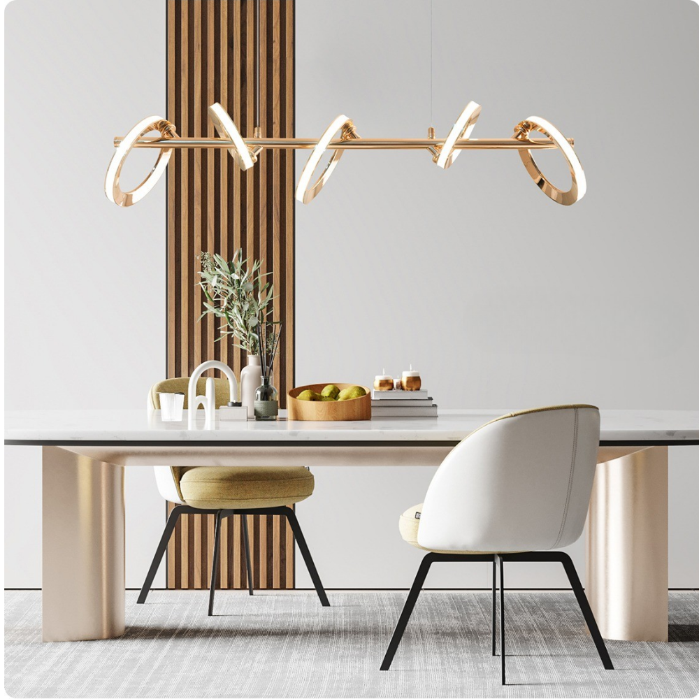 국산/KC인증/무료+당일발송 6인용식탁등 국산 LED 크리스탈 주방 식탁등 골드