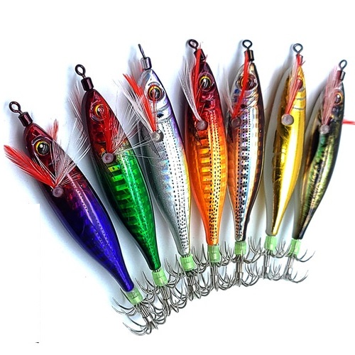 백경 참미니 에기 쭈꾸미 갑오징어 문어 한치 홀로그램 수평에기 레드퍼플 - 상세 이미지 2