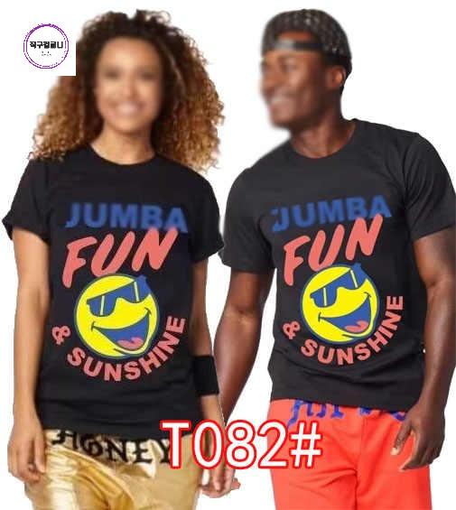 줌바웨어 나시 탑 단체복 피트니스 zumba 여성용 반팔티 - 상품 이미지
