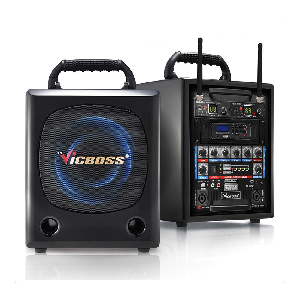 빅보스 선거앰프 PWA-760N 30W 충전식앰프 무선 마이크 세트 국산 - 상세 이미지 3