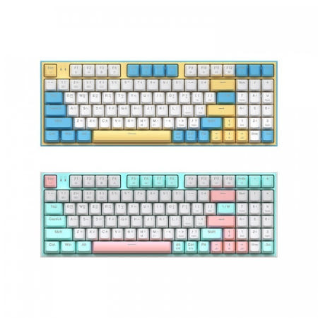 앱코 AN94BT 무선 블루투스 기계식 게이밍 키보드 (레몬바스켓, 갈축)