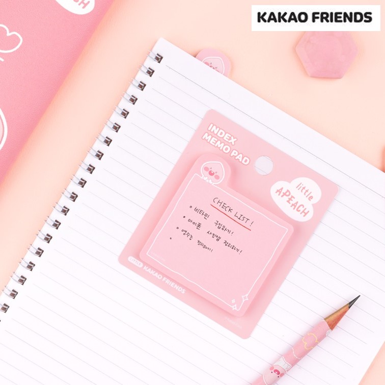 카카오 점착 메모지 인덱스 메모 메모잇 귀여운 캐릭터 어피치 - 상세 이미지 3