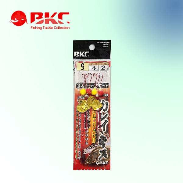 백경 도다리 가자미 보리멸 3단 카드 가지채비 레드훅 에그볼 바늘 9호 본선3호 지선2호 - 상품 이미지