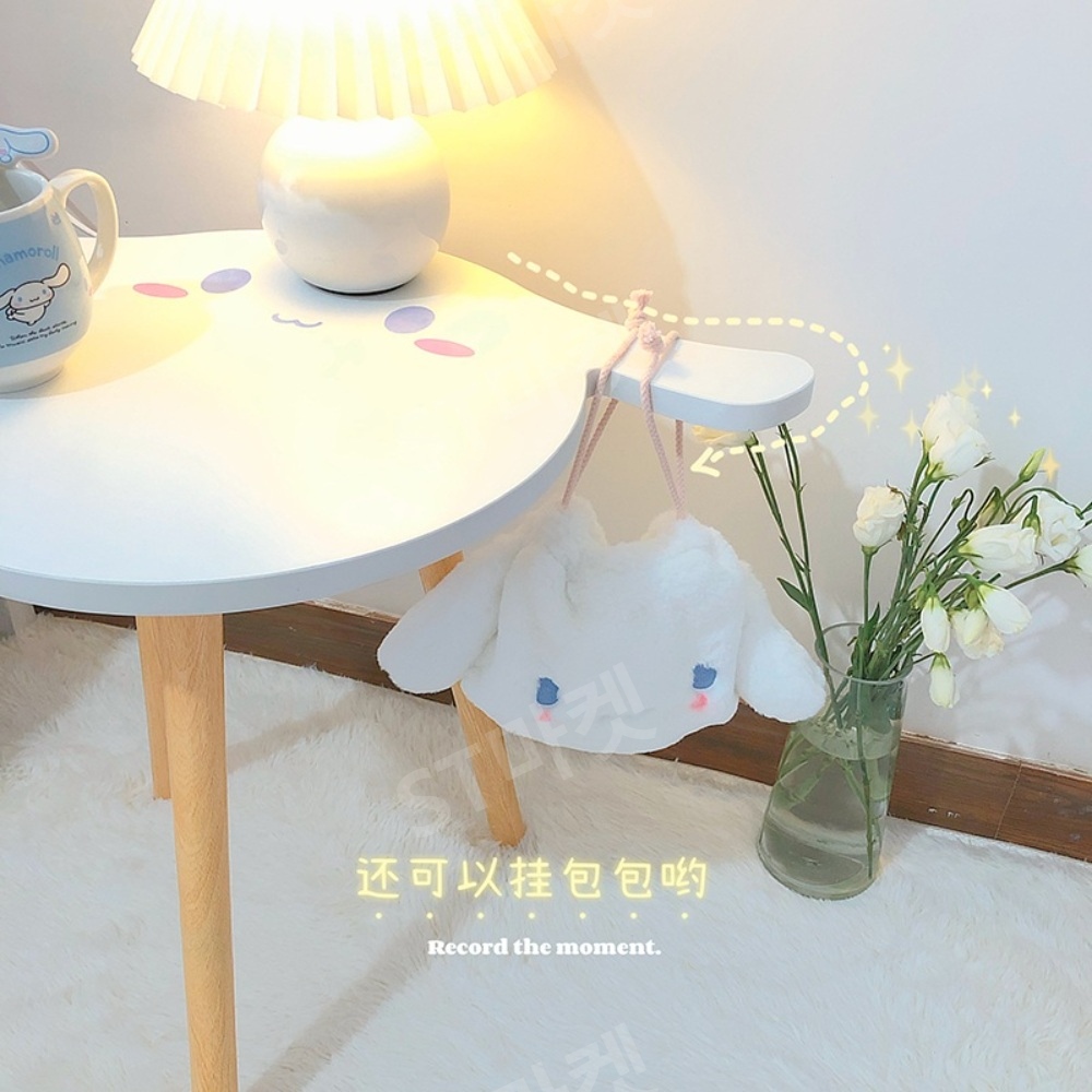 코너 원형 테이블 큰 귀 사이드테이블 귀여운 산리오 캐릭터 테이블 어린이 방 놀이방 - 상세 이미지 5