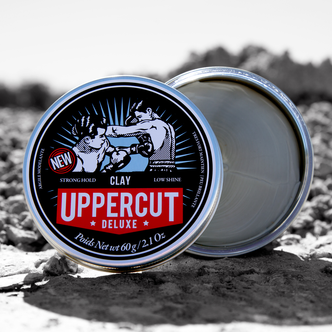 어퍼컷디럭스 무광택 클레이 매트 포마드 강한 고정력 바버샵 수성포마드