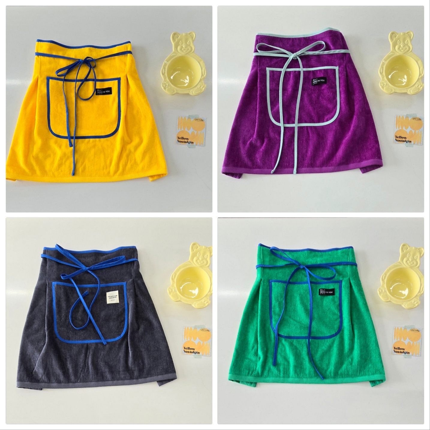 무지 타월 수건 앞치마 에이프런