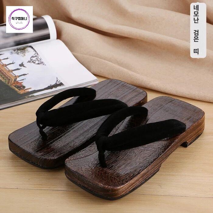 비치 남성 방지 일본 나무 미끄럼 나막신 슬리퍼 - 상세 이미지 4