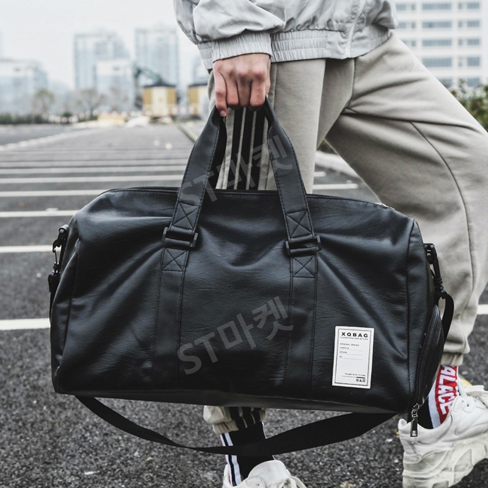 스포츠 피트니스 가방 PU 건식 습식 분리 훈련 가방 자라st 대용량 여행용 수하물 보관 - 상세 이미지 4