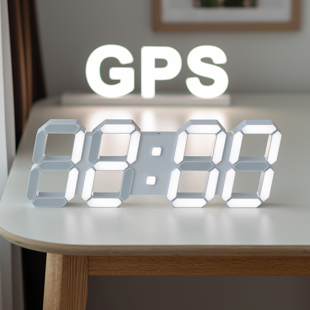 플라이토 위성 GPS 인테리어 LED 벽시계 38cm - 메인 이미지