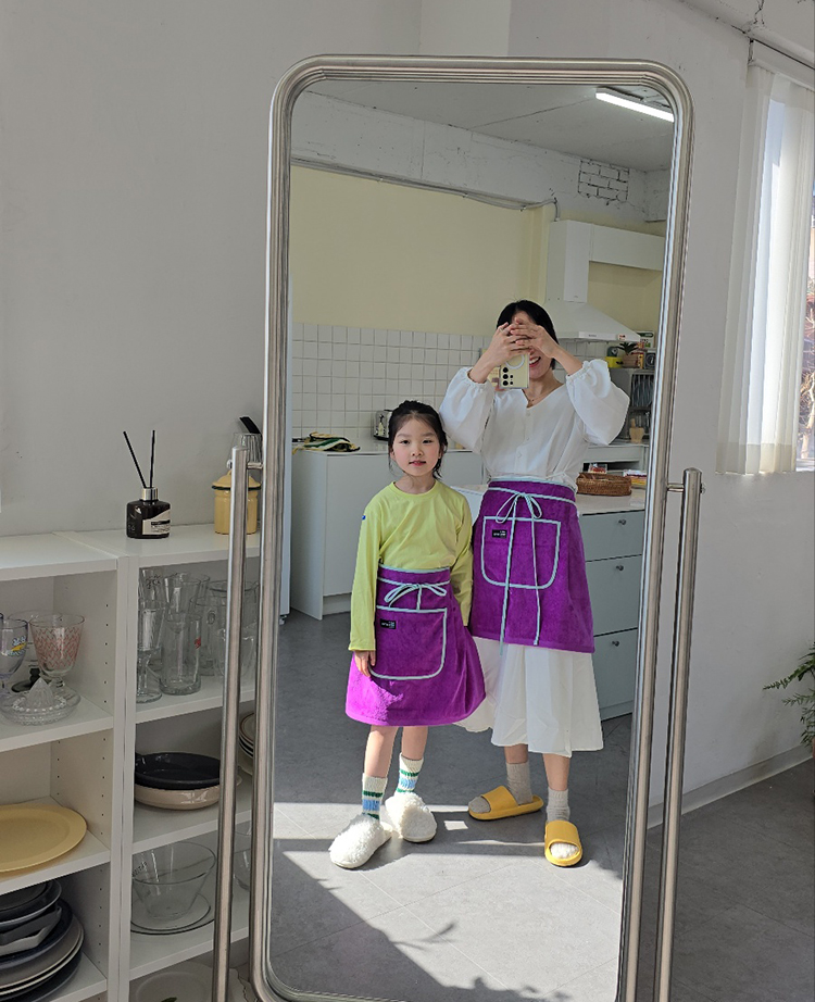 무지 타월 수건 앞치마 에이프런