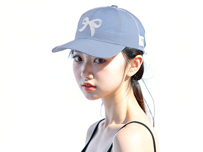 나일론 볼캡 바스락 워터파크 모자 볼캡 여성 여름 방수 캡모자 - 상세 이미지 5