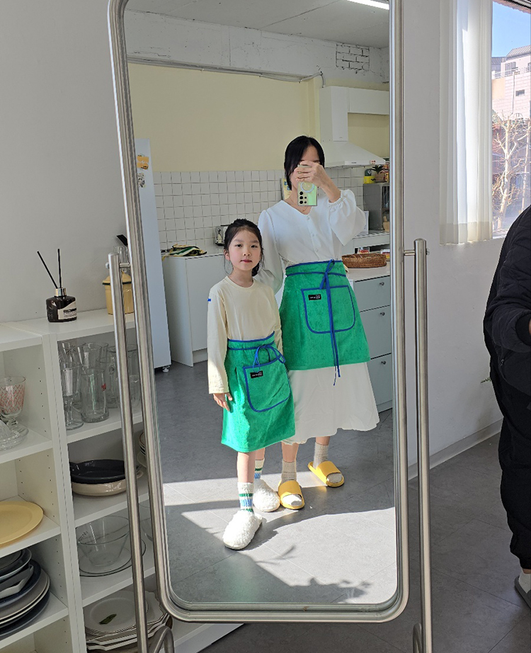 무지 타월 수건 앞치마 에이프런