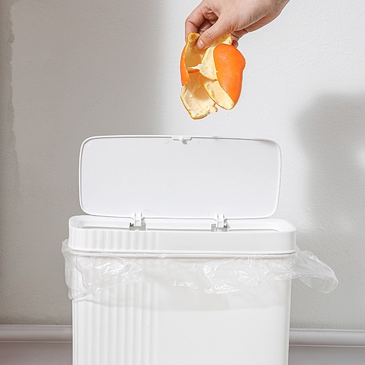 원터치 15리터 책상 화장대 사무실 소형 쓰레기통 냄새안나는 가정용 인테리어 미니 휴지통