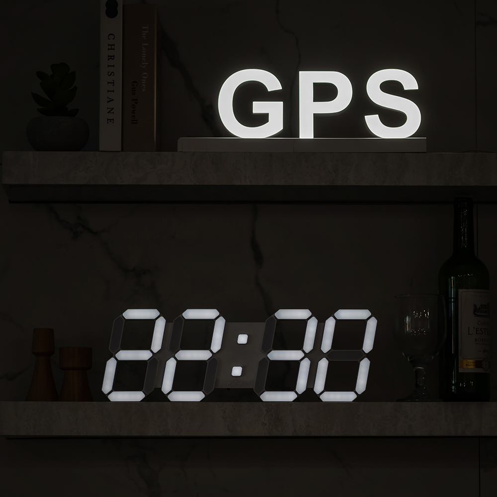 플라이토 위성 GPS 인테리어 LED 벽시계 38cm - 상세 이미지 5
