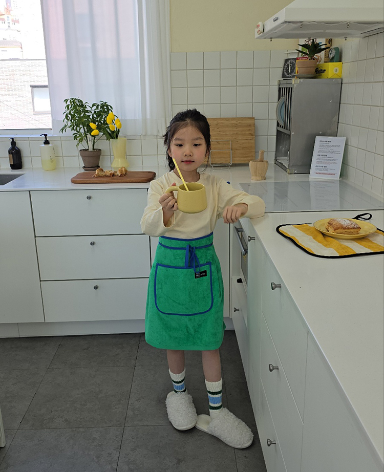 무지 타월 수건 앞치마 에이프런