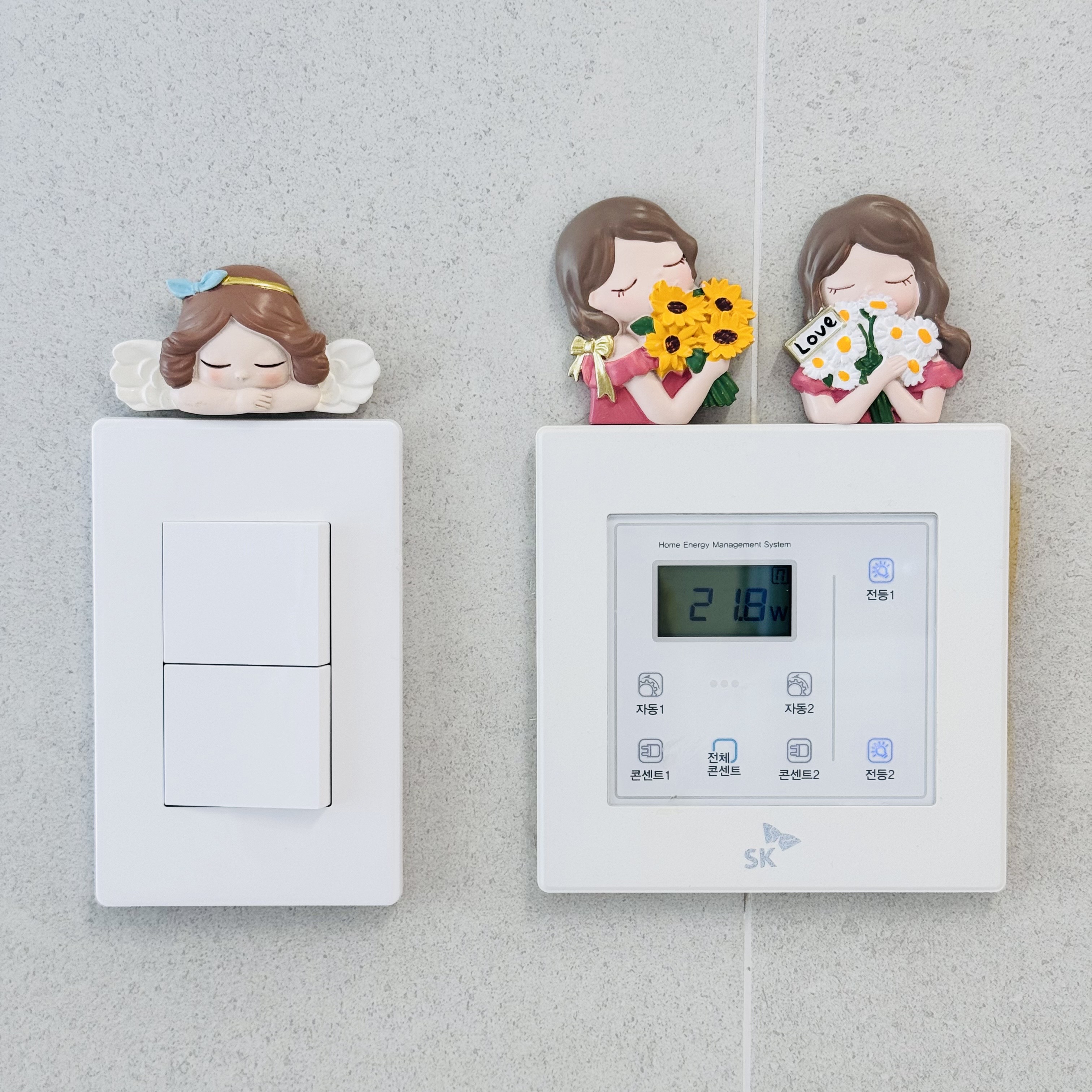로즈소녀하우스 스위치커버 장식 테코스티커 벽장식 소품 - 상세 이미지 4