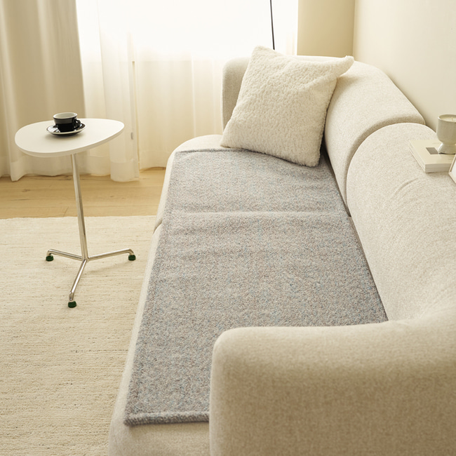 국산 쇼파패드 기본형 소파 매트 마카롱투톤믹스 60x120