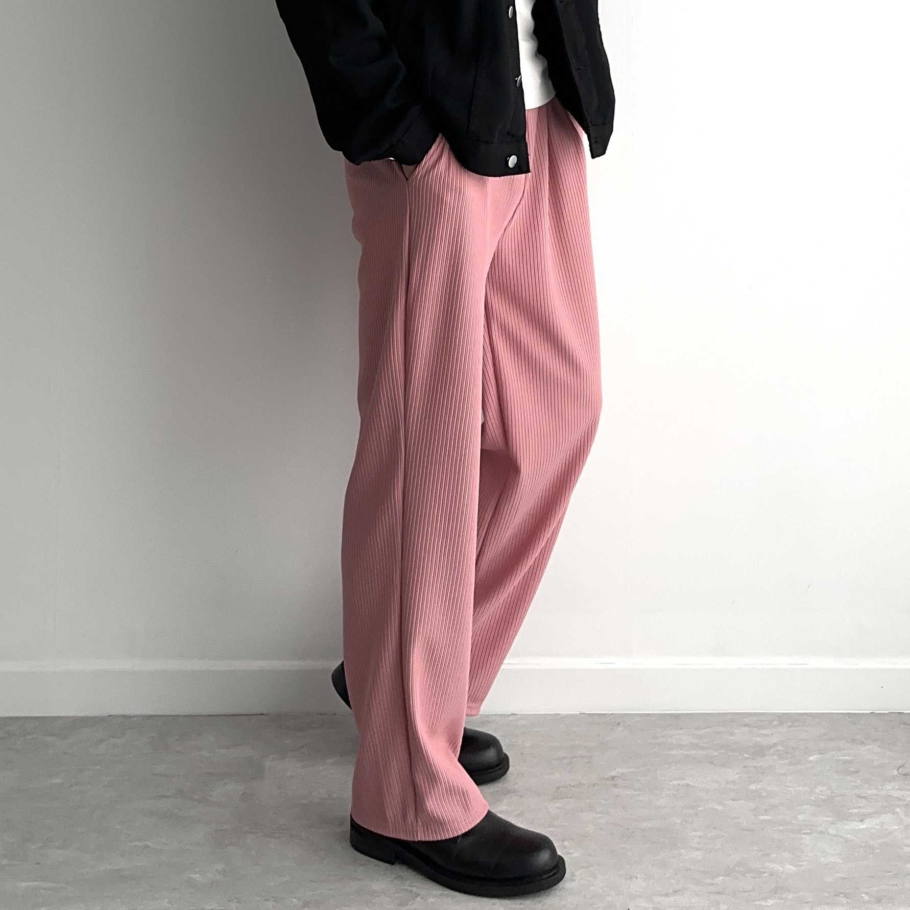 남자플리츠팬츠 남자주름바지 구김없는바지 - 상세 이미지 2