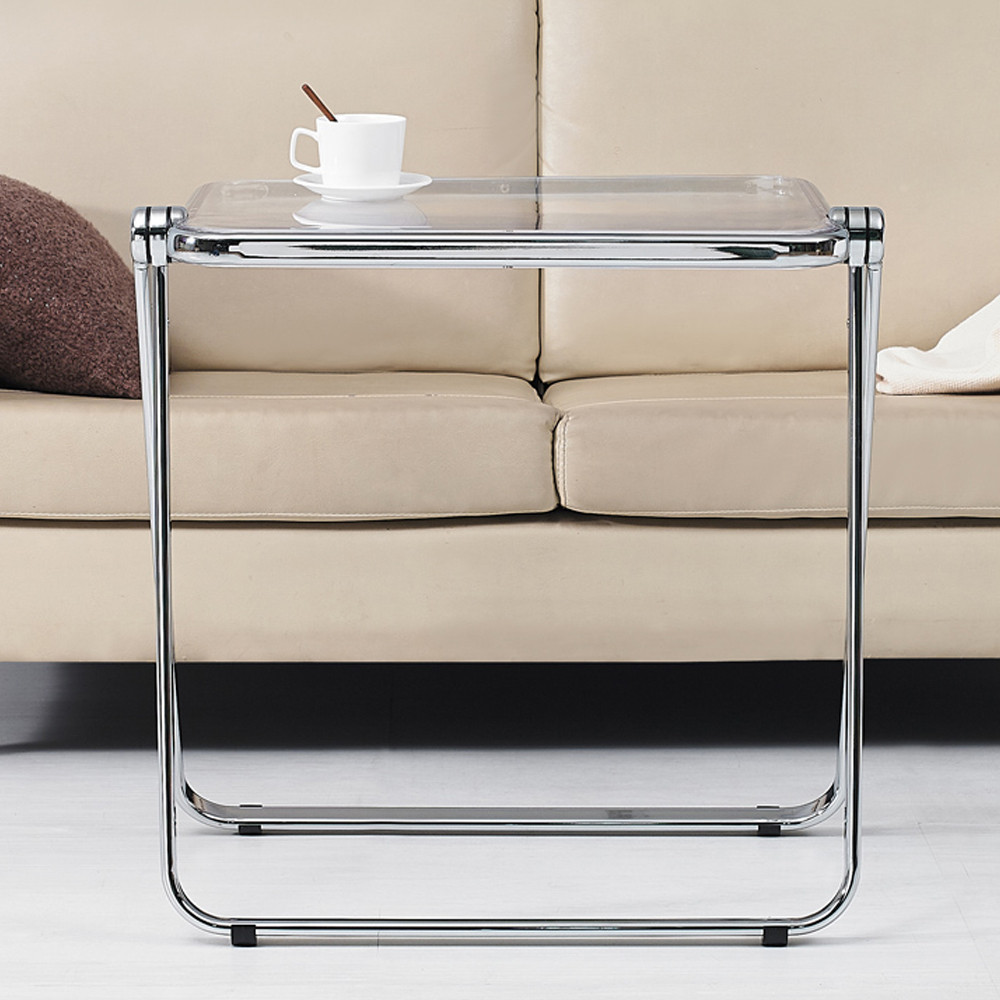 미드센추리 모던 접이식 투명 테이블 인테리어 거실 소파 아크릴 커피