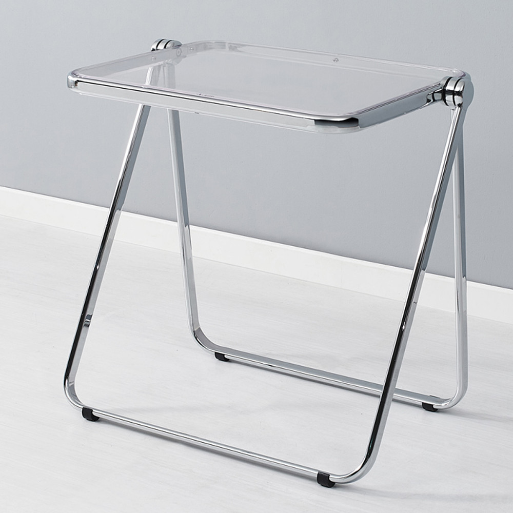 미드센추리 모던 접이식 투명 테이블 인테리어 거실 소파 아크릴 커피