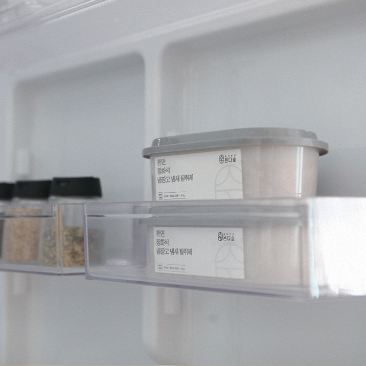 반영구 국산100% 강력한 천연 냉장고 탈취제 냉동실 반찬 김치 냄새제거 탈취 탈취기 4개