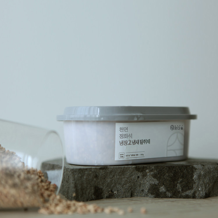 반영구 국산100% 강력한 천연 냉장고 탈취제 냉동실 반찬 김치 냄새제거 탈취 탈취기 4개