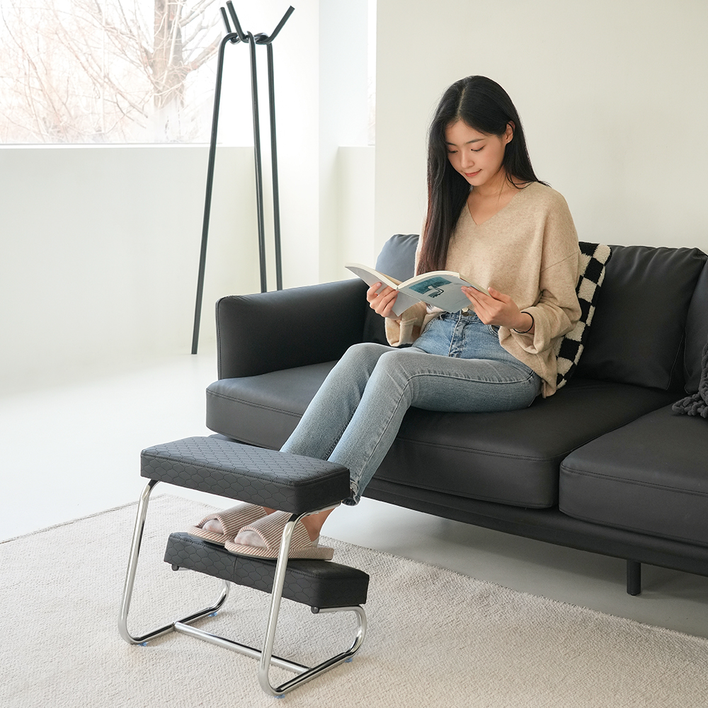 [다니카] 데일리 다용도 책상 사무실 다리거치대 의자 2단 발받침대