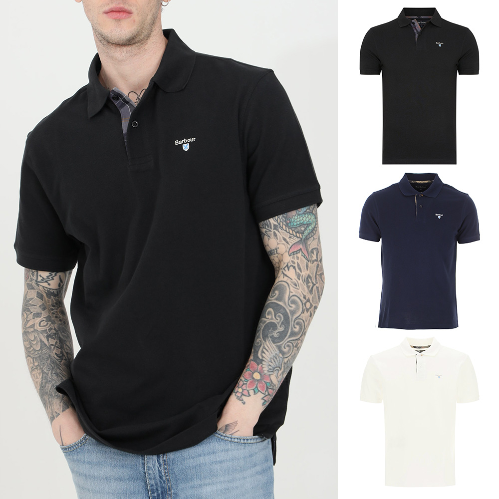 바버 피케 폴로 카라 반팔 티셔츠 MML0012