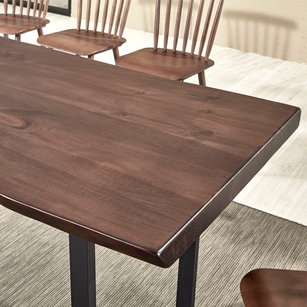 원목 카페 대형 테이블 우드슬랩 식탁 6인용 1600