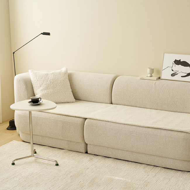 국산 쇼파패드 기본형 소파 매트 마카롱투톤믹스 60x120