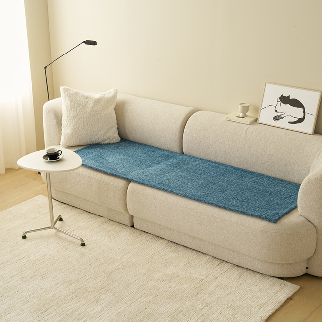 국산 쇼파패드 기본형 소파 매트 마카롱투톤믹스 60x120