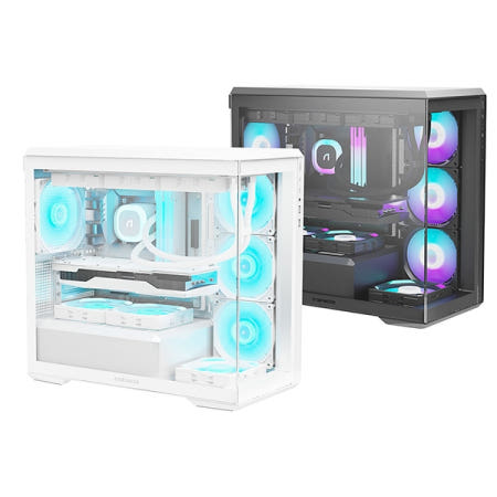 앱코 앱코 U3000M 갤러리 미니 ARGB 강화유리 블랙 (미니)