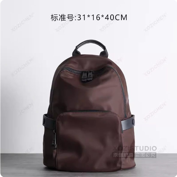 프라다천 백팩 프라다원단 정장 배낭 검정 나일론 여행 소형 가죽 천 가방