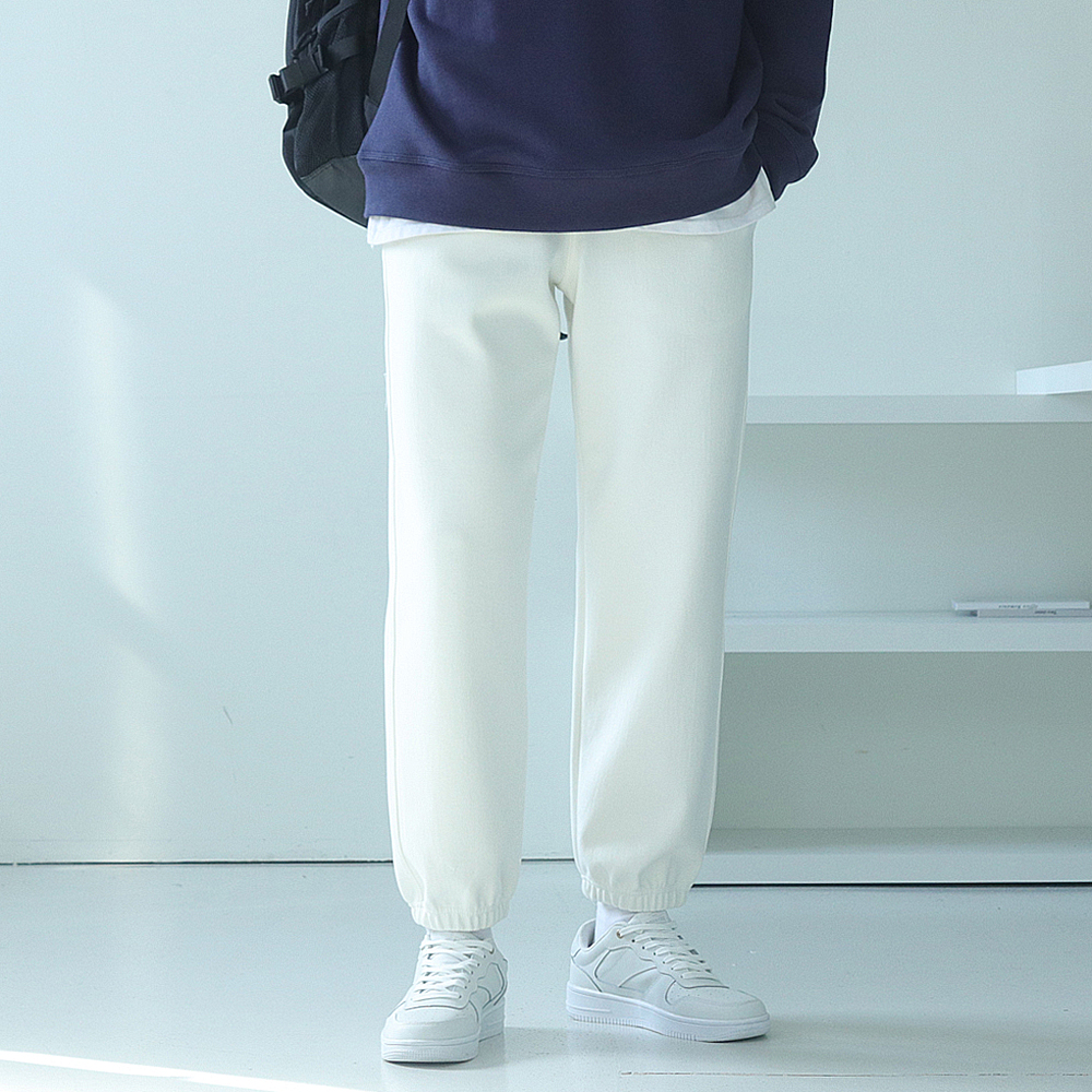 남자 조거팬츠 밴딩 스판 트레이닝 팬츠 남성면바지 - 상세 이미지 3