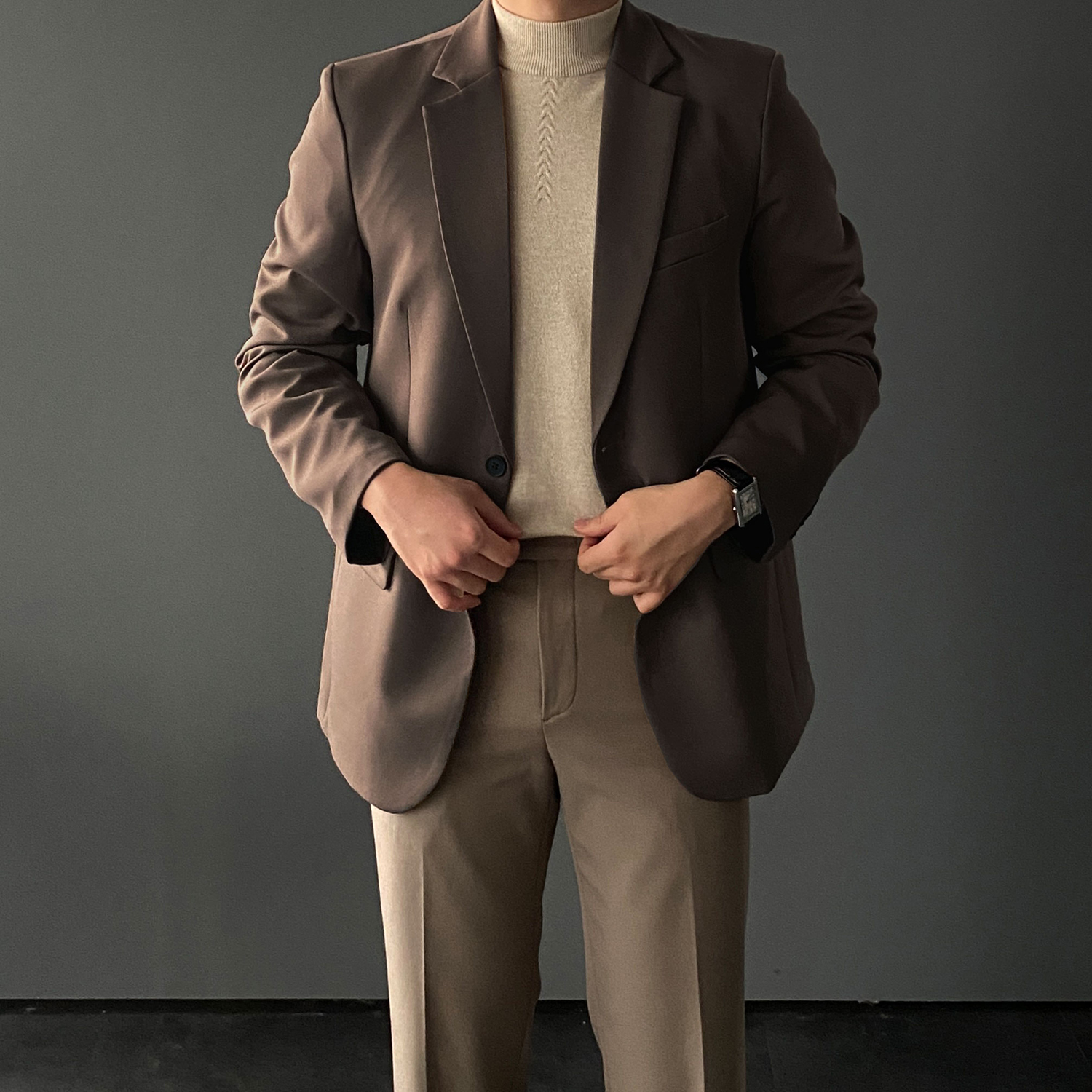 남자블레이저 오버핏블레이저 정장마이 - 상세 이미지 2