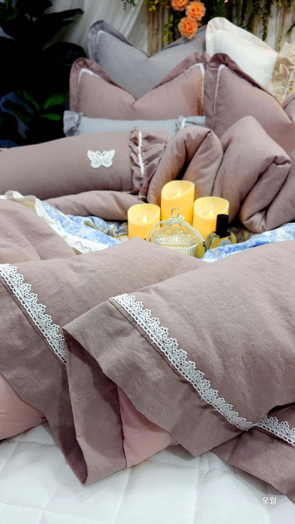 신혼 호텔이불 호텔침구 라지킹침구세트 침구류 린넨코튼 모달