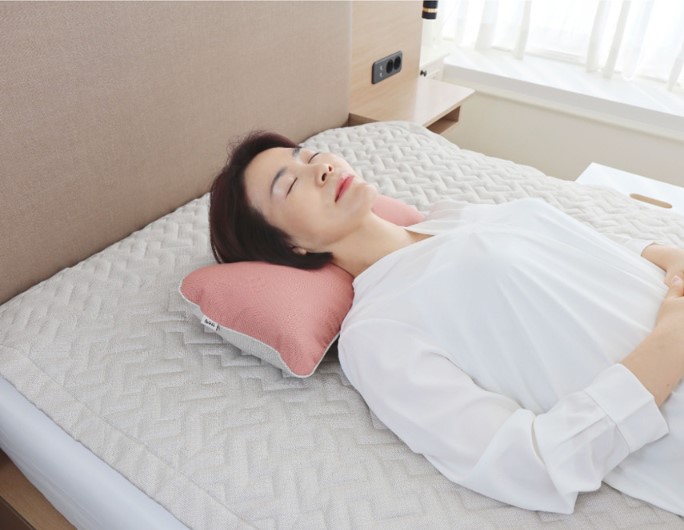 들꽃잠 그래핀 숙면 목 베개 아치형