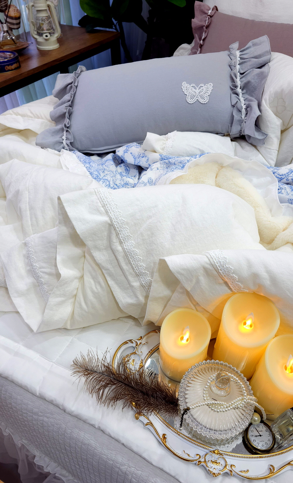 신혼 호텔이불 호텔침구 라지킹침구세트 침구류 린넨코튼 모달