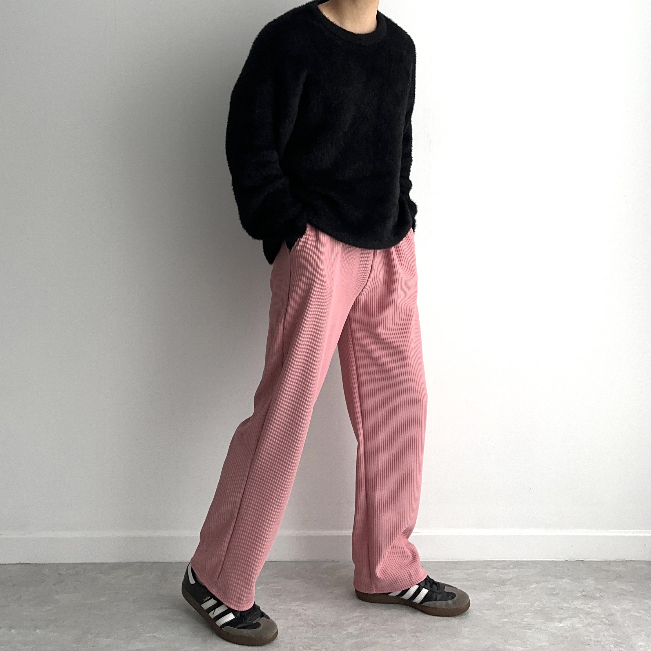 남자플리츠팬츠 남자주름바지 구김없는바지 - 상세 이미지 3